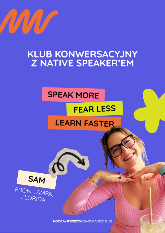 Klub Konwersacyjny w Rzeszowie START 07.10 - Speaking Club with Sam