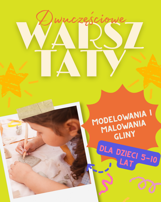 Warsztaty kreatywne dla dzieci w Rzeszowie - modelowanie i malowanie gliny